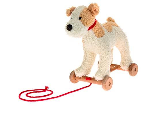 Egmont Toys Eliot Hund, Mädchen ab 12 Monaten, aus Holz und Plüsch, Mehrfarbig (591022) von Egmont Toys