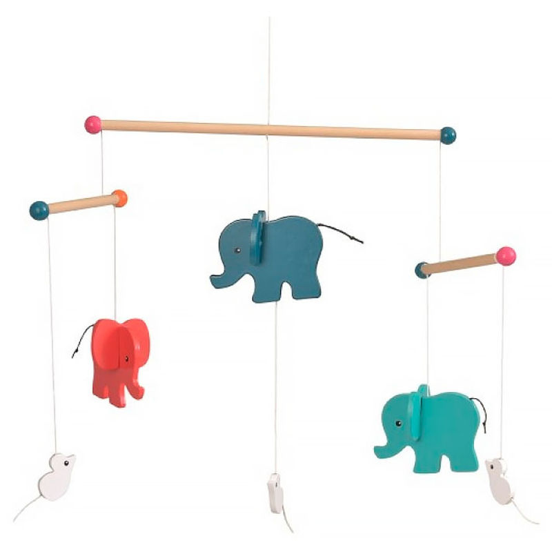 Mobile ELEPHANTS aus Holz von Egmont Toys