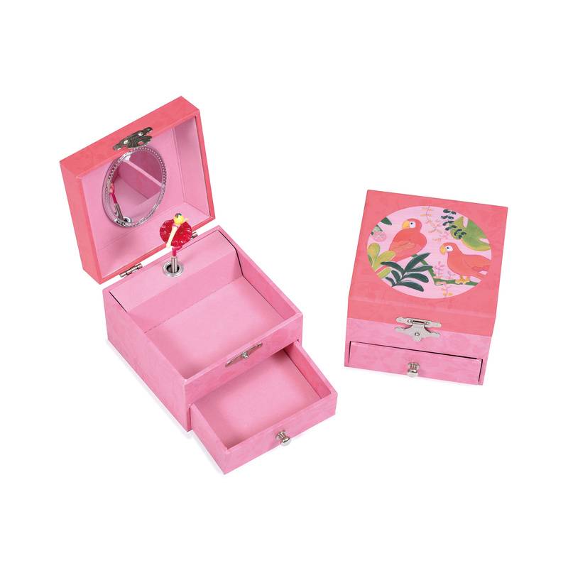 Spieluhr PARROT (11,5x10,5x8) in pink von Egmont Toys