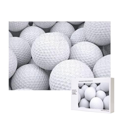 3D-Golfballmuster,300 Teile Holzpuzzle Familienspiel Puzzles für Erwachsene Teenager Heimdekoration von EgoMed