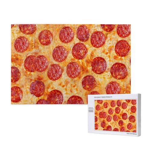 3D Pizza Peperoni,1000 Teile Holzpuzzle Familienspiel Puzzles für Erwachsene Teenager Heimdekoration 3D Pizza Peperoni,1000 Teile Holzpuzzle Familienspiel Puzzles für Erwachsene Teenager Heimdekoration von EgoMed