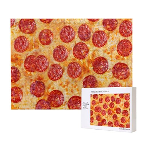3D-Pizza Peperoni,500 Teile Holzpuzzle Familienspiel Puzzles für Erwachsene Teenager Heimdekoration 3D-Pizza Peperoni,500 Teile Holzpuzzle Familienspiel Puzzles für Erwachsene Teenager Heimdekoration von EgoMed