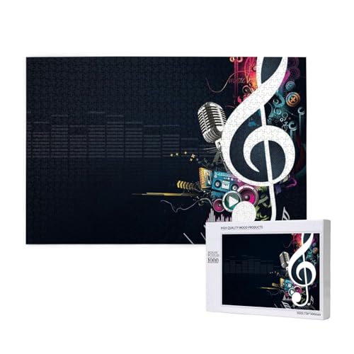 Abstrakte Musik,1000 Teile Holzpuzzle Familienspiel Puzzles für Erwachsene Teenager Heimdekoration Abstrakte Musik,1000 Teile Holzpuzzle Familienspiel Puzzles für Erwachsene Teenager Heimdekoration von EgoMed