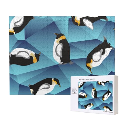 Abstrakter Polygon-Pinguin,500 Teile Holzpuzzle Familienspiel Puzzles für Erwachsene Teenager Heimdekoration Abstrakter Polygon-Pinguin,500 Teile Holzpuzzle Familienspiel Puzzles für Erwachsene Teenager Heimdekoration von EgoMed