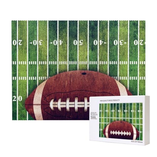 Amerikanisch, Footballfeld, Und, Ball,500 Teile Holzpuzzle Familienspiel Puzzles für Erwachsene Teenager Heimdekoration Amerikanisch, Footballfeld, Und, Ball,500 Teile Holzpuzzle Familienspiel Puzzles für Erwachsene Teenager Heimdekoration von EgoMed