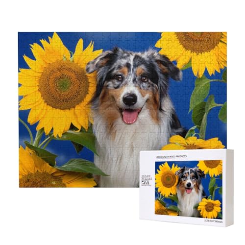 Australischer Schäferhund,500 Teile Holzpuzzle Familienspiel Puzzles für Erwachsene Teenager Heimdekoration Australischer Schäferhund,500 Teile Holzpuzzle Familienspiel Puzzles für Erwachsene Teenager Heimdekoration von EgoMed