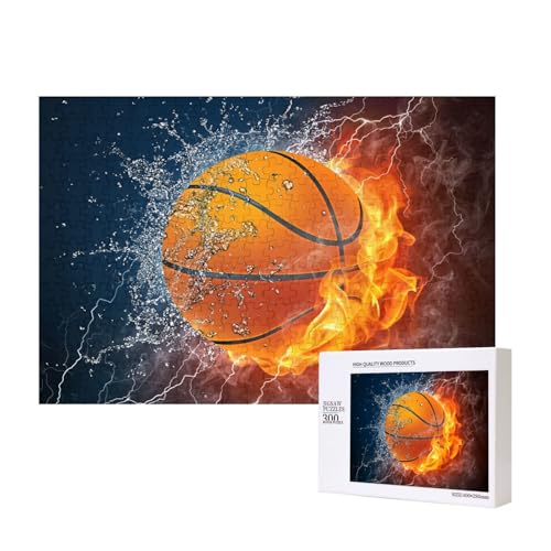 Basketball in Wasser und Feuer,300 Teile Holzpuzzle Familienspiel Puzzles für Erwachsene Teenager Heimdekoration Basketball in Wasser und Feuer,300 Teile Holzpuzzle Familienspiel Puzzles für Erwachsene Teenager Heimdekoration von EgoMed