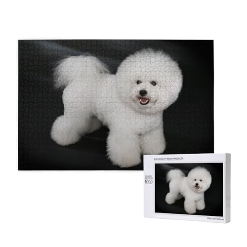 Bichon Frise Weiße Hunde Haustiere Hunde Bichon Frise,1000 Teile Holzpuzzle Familienspiel Puzzles für Erwachsene Teenager Heimdekoration Bichon Frise Weiße Hunde Haustiere Hunde Bichon Frise,1000 Teile Holzpuzzle Familienspiel Puzzles für Erwachsene Teenager Heimdekoration von EgoMed