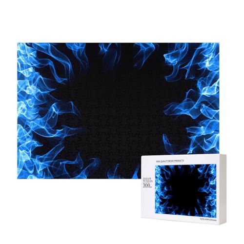 Blaue Flamme umkreist,300 Teile Holzpuzzle Familienspiel Puzzles für Erwachsene Teenager Heimdekoration Blaue Flamme umkreist,300 Teile Holzpuzzle Familienspiel Puzzles für Erwachsene Teenager Heimdekoration von EgoMed