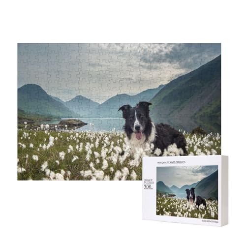 Border Collie Hunde Haustiere Grasland Black Border,300 Teile Holzpuzzle Familienspiel Puzzles für Erwachsene Teenager Heimdekoration Border Collie Hunde Haustiere Grasland Black Border,300 Teile Holzpuzzle Familienspiel Puzzles für Erwachsene Teenager Heimdekoration von EgoMed