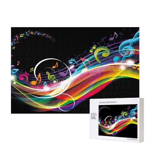 Bunte Musik,300 Teile Holzpuzzle Familienspiel Puzzles für Erwachsene Teenager Heimdekoration Bunte Musik,300 Teile Holzpuzzle Familienspiel Puzzles für Erwachsene Teenager Heimdekoration von EgoMed