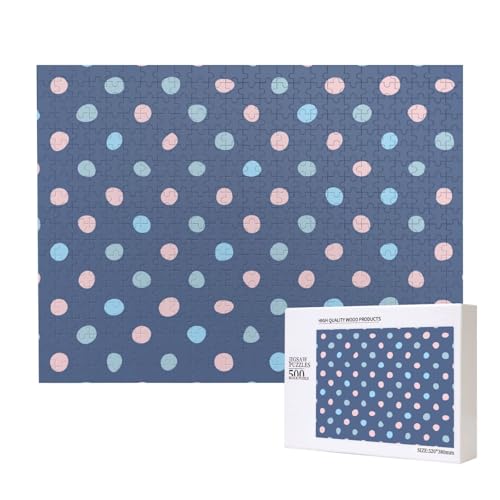 Buntstift Punkte Marineblauen Hintergrund,500 Teile Holzpuzzle Familienspiel Puzzles für Erwachsene Teenager Heimdekoration Buntstift Punkte Marineblauen Hintergrund,500 Teile Holzpuzzle Familienspiel Puzzles für Erwachsene Teenager Heimdekoration von EgoMed