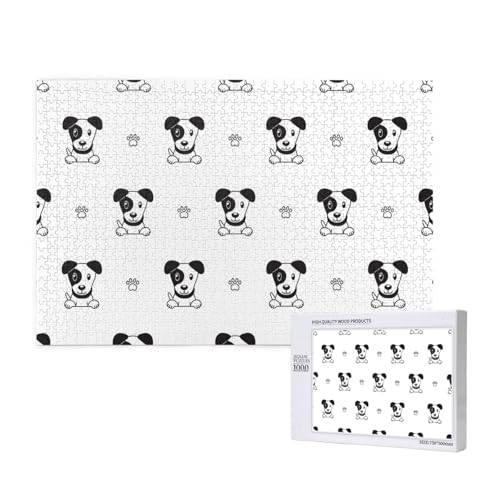 Cartoon-Figur Jack Russell Terrier Tier,1000 Teile Holzpuzzle Familienspiel Puzzles für Erwachsene Teenager Heimdekoration Cartoon-Figur Jack Russell Terrier Tier,1000 Teile Holzpuzzle Familienspiel Puzzles für Erwachsene Teenager Heimdekoration von EgoMed