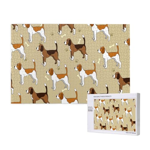 Cartoon niedlich clever Beagle Haustier Tier,1000 Teile Holzpuzzle Familienspiel Puzzles für Erwachsene Teenager Heimdekoration Cartoon niedlich clever Beagle Haustier Tier,1000 Teile Holzpuzzle Familienspiel Puzzles für Erwachsene Teenager Heimdekoration von EgoMed