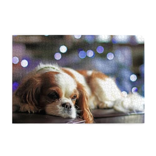 Cavalier King Charles Spaniel Kleiner Spaniel,1000 Teile Holzpuzzle Familienspiel Puzzles für Erwachsene Teenager Heimdekoration Cavalier King Charles Spaniel Kleiner Spaniel,1000 Teile Holzpuzzle Familienspiel Puzzles für Erwachsene Teenager Heimdekoration von EgoMed