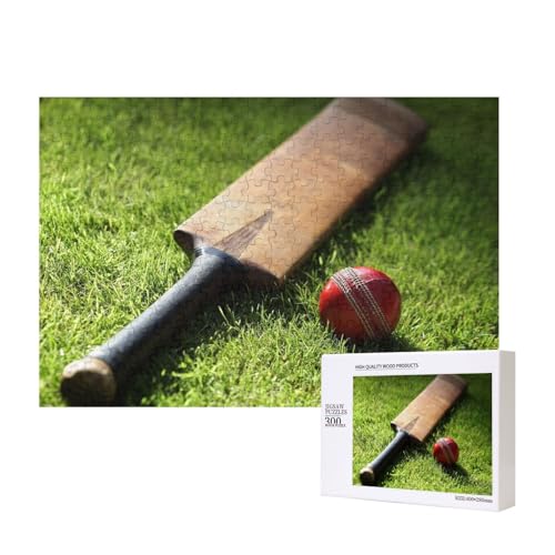 Cricketschläger und Ball,300 Teile Holzpuzzle Familienspiel Puzzles für Erwachsene Teenager Heimdekoration Cricketschläger und Ball,300 Teile Holzpuzzle Familienspiel Puzzles für Erwachsene Teenager Heimdekoration von EgoMed