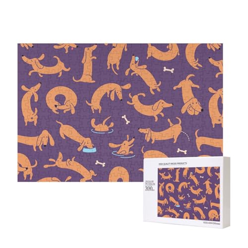 Dackel Spielen,300 Teile Holzpuzzle Familienspiel Puzzles für Erwachsene Teenager Heimdekoration Dackel Spielen,300 Teile Holzpuzzle Familienspiel Puzzles für Erwachsene Teenager Heimdekoration von EgoMed