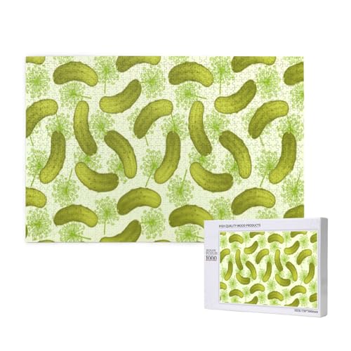 Dillgurken,1000 Teile Holzpuzzle Familienspiel Puzzles für Erwachsene Teenager Heimdekoration Dillgurken,1000 Teile Holzpuzzle Familienspiel Puzzles für Erwachsene Teenager Heimdekoration von EgoMed