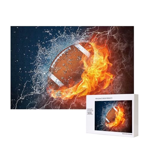 Feuer Fußball,300 Teile Holzpuzzle Familienspiel Puzzles für Erwachsene Teenager Heimdekoration Feuer Fußball,300 Teile Holzpuzzle Familienspiel Puzzles für Erwachsene Teenager Heimdekoration von EgoMed