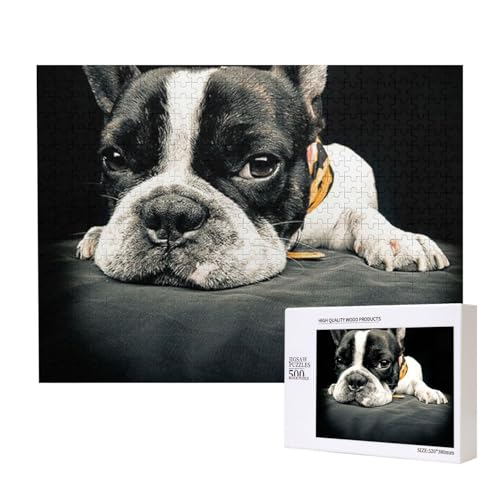 Französische Bulldogge Bedruckt,500 Teile Holzpuzzle Familienspiel Puzzles für Erwachsene Teenager Heimdekoration Französische Bulldogge Bedruckt,500 Teile Holzpuzzle Familienspiel Puzzles für Erwachsene Teenager Heimdekoration von EgoMed