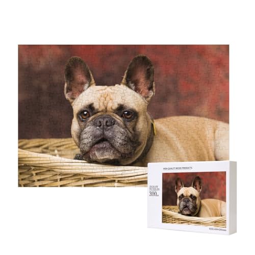 Französische Bulldoggen Mall Welpe Braune kleine Hunde,300 Teile Holzpuzzle Familienspiel Puzzles für Erwachsene Teenager Heimdekoration Französische Bulldoggen Mall Welpe Braune kleine Hunde,300 Teile Holzpuzzle Familienspiel Puzzles für Erwachsene Teenager Heimdekoration von EgoMed