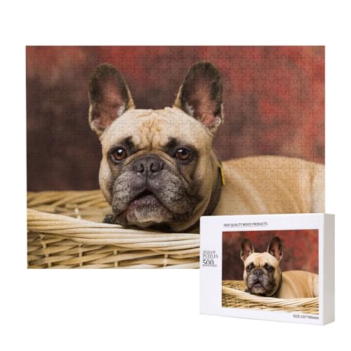 Französische Bulldoggen Mall Welpe Braune kleine Hunde,500 Teile Holzpuzzle Familienspiel Puzzles für Erwachsene Teenager Heimdekoration Französische Bulldoggen Mall Welpe Braune kleine Hunde,500 Teile Holzpuzzle Familienspiel Puzzles für Erwachsene Teenager Heimdekoration von EgoMed