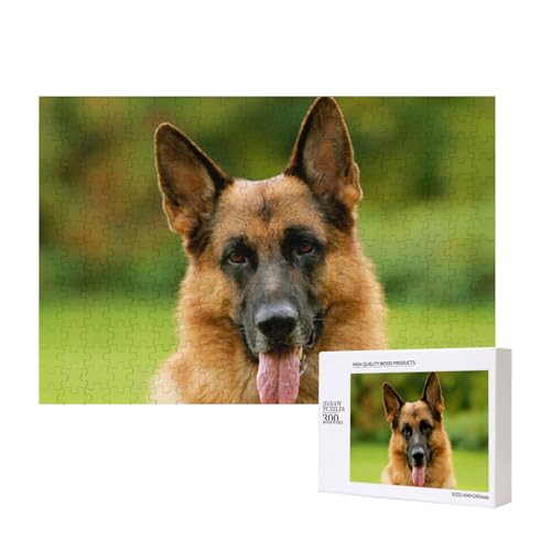 Fröhlicher Deutscher Schäferhund Bedruckt,300 Teile Holzpuzzle Familienspiel Puzzles für Erwachsene Teenager Heimdekoration Fröhlicher Deutscher Schäferhund Bedruckt,300 Teile Holzpuzzle Familienspiel Puzzles für Erwachsene Teenager Heimdekoration von EgoMed