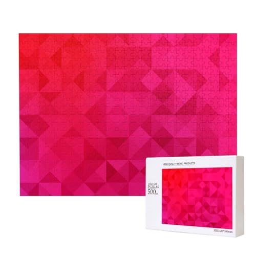 Fuchsia Dreieck Geometrisch,500 Teile Holzpuzzle Familienspiel Puzzles für Erwachsene Teenager Heimdekoration Fuchsia Dreieck Geometrisch,500 Teile Holzpuzzle Familienspiel Puzzles für Erwachsene Teenager Heimdekoration von EgoMed