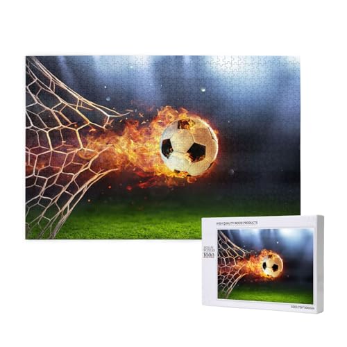 Fußball Bedruckt,1000 Teile Holzpuzzle Familienspiel Puzzles für Erwachsene Teenager Heimdekoration Fußball Bedruckt,1000 Teile Holzpuzzle Familienspiel Puzzles für Erwachsene Teenager Heimdekoration von EgoMed
