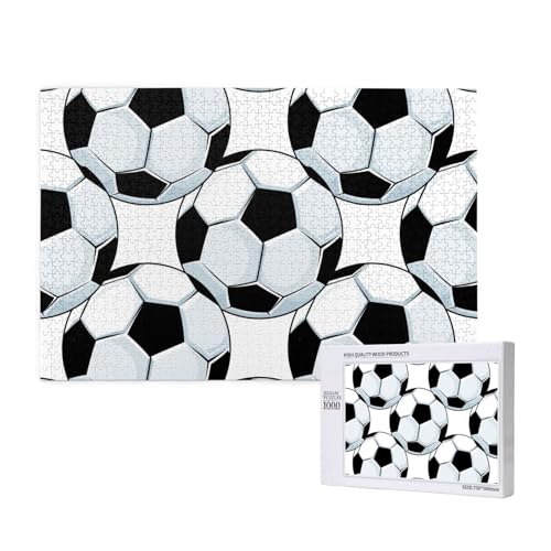 Fußball Fußbälle Sport,1000 Teile Holzpuzzle Familienspiel Puzzles für Erwachsene Teenager Heimdekoration Fußball Fußbälle Sport,1000 Teile Holzpuzzle Familienspiel Puzzles für Erwachsene Teenager Heimdekoration von EgoMed
