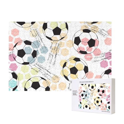 Fußball Fußball Aquarell,300 Teile Holzpuzzle Familienspiel Puzzles für Erwachsene Teenager Heimdekoration Fußball Fußball Aquarell,300 Teile Holzpuzzle Familienspiel Puzzles für Erwachsene Teenager Heimdekoration von EgoMed
