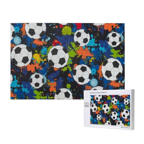 Fußball Sport Ball Athletisch,1000 Teile Holzpuzzle Familienspiel Puzzles für Erwachsene Teenager Heimdekoration Fußball Sport Ball Athletisch,1000 Teile Holzpuzzle Familienspiel Puzzles für Erwachsene Teenager Heimdekoration von EgoMed