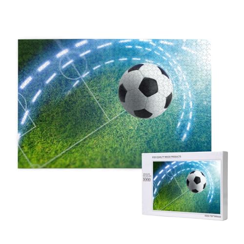 Fußball Sportball Bedruckt,1000 Teile Holzpuzzle Familienspiel Puzzles für Erwachsene Teenager Heimdekoration Fußball Sportball Bedruckt,1000 Teile Holzpuzzle Familienspiel Puzzles für Erwachsene Teenager Heimdekoration von EgoMed