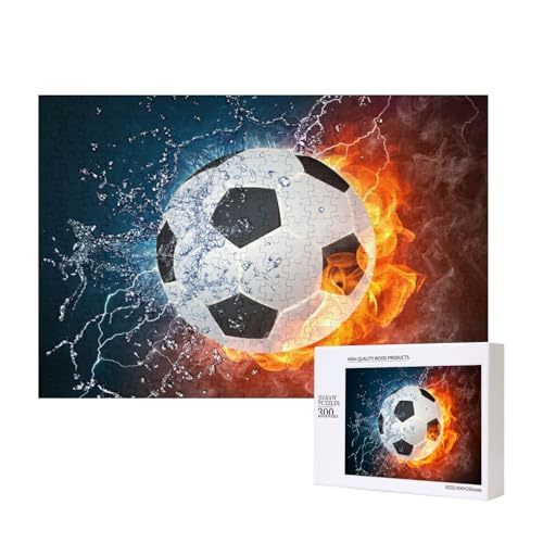 Fußball auf Feuer und Wasser,300 Teile Holzpuzzle Familienspiel Puzzles für Erwachsene Teenager Heimdekoration Fußball auf Feuer und Wasser,300 Teile Holzpuzzle Familienspiel Puzzles für Erwachsene Teenager Heimdekoration von EgoMed