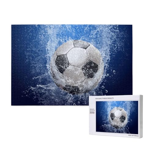 Fußball mit Wasserdruck,1000 Teile Holzpuzzle Familienspiel Puzzles für Erwachsene Teenager Heimdekoration Fußball mit Wasserdruck,1000 Teile Holzpuzzle Familienspiel Puzzles für Erwachsene Teenager Heimdekoration von EgoMed