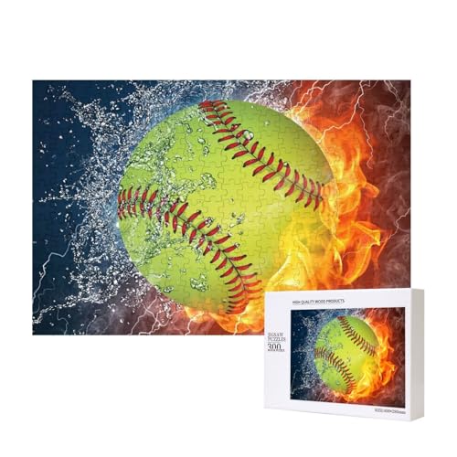 Gelber Softball,300 Teile Holzpuzzle Familienspiel Puzzles für Erwachsene Teenager Heimdekoration Gelber Softball,300 Teile Holzpuzzle Familienspiel Puzzles für Erwachsene Teenager Heimdekoration von EgoMed