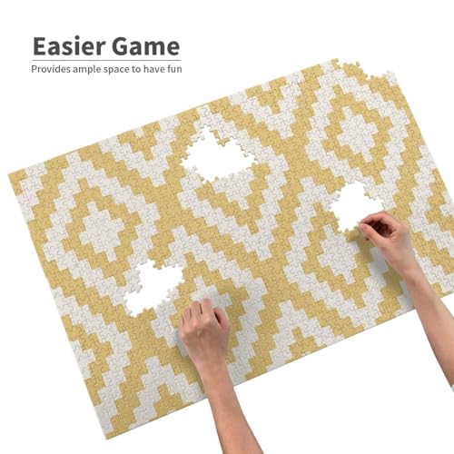 Geometrisch Senf Bedruckt,1000 Teile Holzpuzzle Familienspiel Puzzles für Erwachsene Teenager Heimdekoration Geometrisch Senf Bedruckt,1000 Teile Holzpuzzle Familienspiel Puzzles für Erwachsene Teenager Heimdekoration von EgoMed