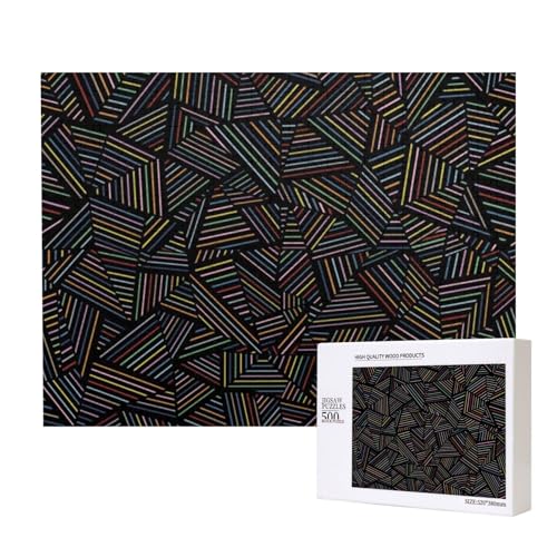 Geometrischer linearer Regenbogen 3D gedruckt,500 Teile Holzpuzzle Familienspiel Puzzles für Erwachsene Teenager Heimdekoration Geometrischer linearer Regenbogen 3D gedruckt,500 Teile Holzpuzzle Familienspiel Puzzles für Erwachsene Teenager Heimdekoration von EgoMed