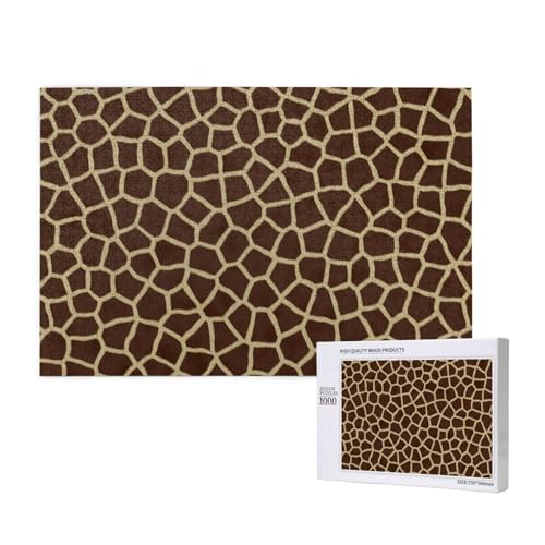 Giraffenmuster,1000 Teile Holzpuzzle Familienspiel Puzzles für Erwachsene Teenager Heimdekoration Giraffenmuster,1000 Teile Holzpuzzle Familienspiel Puzzles für Erwachsene Teenager Heimdekoration von EgoMed