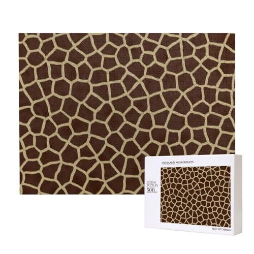 Giraffenmuster,500 Teile Holzpuzzle Familienspiel Puzzles für Erwachsene Teenager Heimdekoration Giraffenmuster,500 Teile Holzpuzzle Familienspiel Puzzles für Erwachsene Teenager Heimdekoration von EgoMed