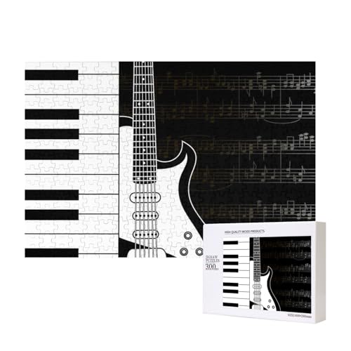 Gitarre und Notensysteme,300 Teile Holzpuzzle Familienspiel Puzzles für Erwachsene Teenager Heimdekoration Gitarre und Notensysteme,300 Teile Holzpuzzle Familienspiel Puzzles für Erwachsene Teenager Heimdekoration von EgoMed