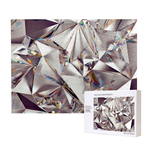 Glitzer Abstraktes Diamant-Kristall-Muster Gedruckt,500 Teile Holzpuzzle Familienspiel Puzzles für Erwachsene Teenager Heimdekoration Glitzer Abstraktes Diamant-Kristall-Muster Gedruckt,500 Teile Holzpuzzle Familienspiel Puzzles für Erwachsene Teenager Heimdekoration von EgoMed