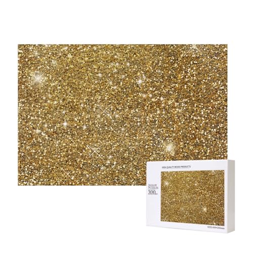 Gold Glitzer Funkeln Glitzernd Funkelnd,300 Teile Holzpuzzle Familienspiel Puzzles für Erwachsene Teenager Heimdekoration Gold Glitzer Funkeln Glitzernd Funkelnd,300 Teile Holzpuzzle Familienspiel Puzzles für Erwachsene Teenager Heimdekoration von EgoMed