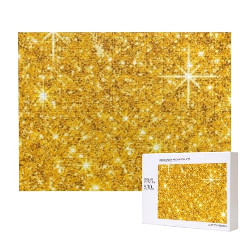 Goldglitter,500 Teile Holzpuzzle Familienspiel Puzzles für Erwachsene Teenager Heimdekoration Goldglitter,500 Teile Holzpuzzle Familienspiel Puzzles für Erwachsene Teenager Heimdekoration von EgoMed