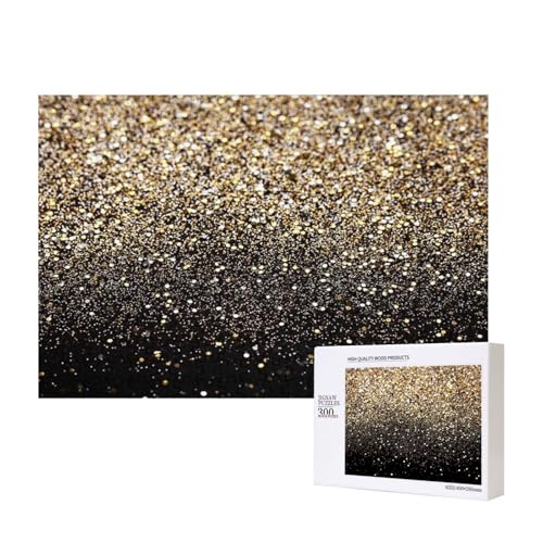 Goldschimmernde Pailletten,300 Teile Holzpuzzle Familienspiel Puzzles für Erwachsene Teenager Heimdekoration Goldschimmernde Pailletten,300 Teile Holzpuzzle Familienspiel Puzzles für Erwachsene Teenager Heimdekoration von EgoMed