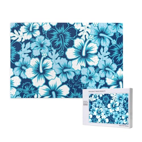 Hawaii-Blume Bedruckt,1000 Teile Holzpuzzle Familienspiel Puzzles für Erwachsene Teenager Heimdekoration Hawaii-Blume Bedruckt,1000 Teile Holzpuzzle Familienspiel Puzzles für Erwachsene Teenager Heimdekoration von EgoMed
