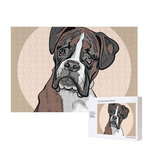 Hund Boxer,300 Teile Holzpuzzle Familienspiel Puzzles für Erwachsene Teenager Heimdekoration Hund Boxer,300 Teile Holzpuzzle Familienspiel Puzzles für Erwachsene Teenager Heimdekoration von EgoMed