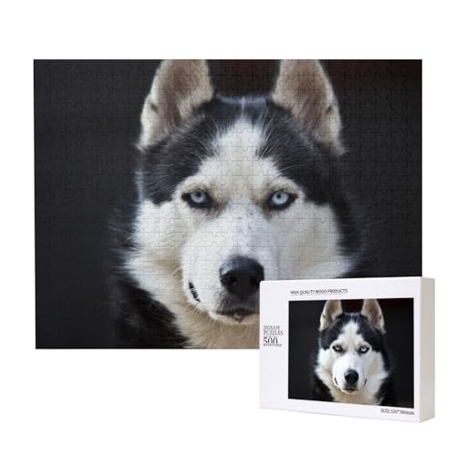 Huskys hübsches Gesicht Hund lustig,500 Teile Holzpuzzle Familienspiel Puzzles für Erwachsene Teenager Heimdekoration Huskys hübsches Gesicht Hund lustig,500 Teile Holzpuzzle Familienspiel Puzzles für Erwachsene Teenager Heimdekoration von EgoMed