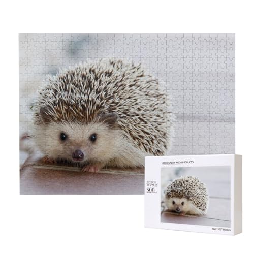 Igel Bedruckt,500 Teile Holzpuzzle Familienspiel Puzzles für Erwachsene Teenager Heimdekoration Igel Bedruckt,500 Teile Holzpuzzle Familienspiel Puzzles für Erwachsene Teenager Heimdekoration von EgoMed