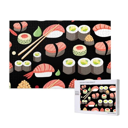 Japanische Sushi-Küche,1000 Teile Holzpuzzle Familienspiel Puzzles für Erwachsene Teenager Heimdekoration Japanische Sushi-Küche,1000 Teile Holzpuzzle Familienspiel Puzzles für Erwachsene Teenager Heimdekoration von EgoMed
